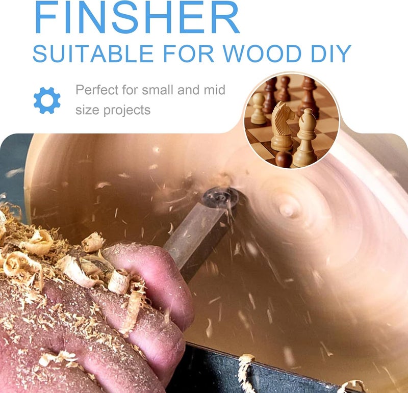 CDBP Wood Turning Tool Mini Size Finisher Chisel With Ci3 12mm Round Inserts for Wood Hobbyist or DIY or Carpenter. - Image 2